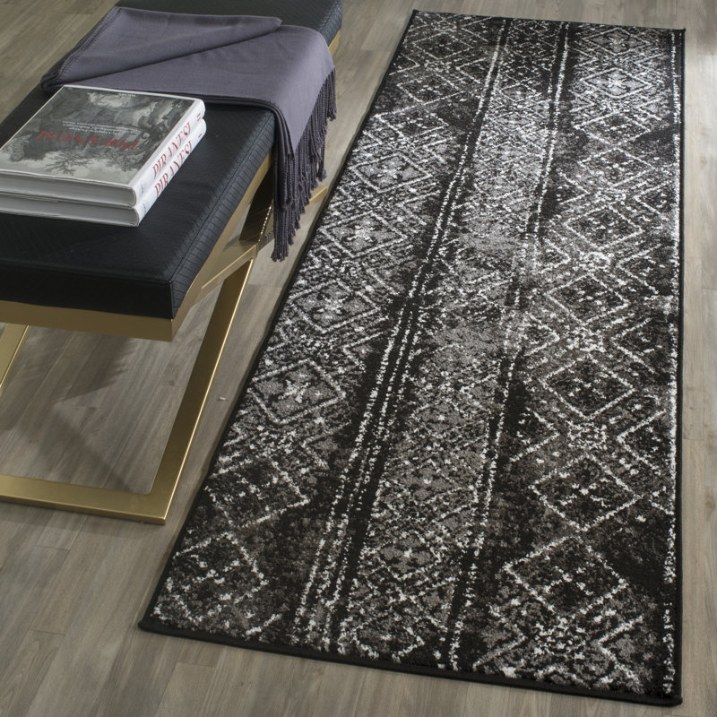 Aliesa Performance Geometric Rug, Runner 2'6" x 18'