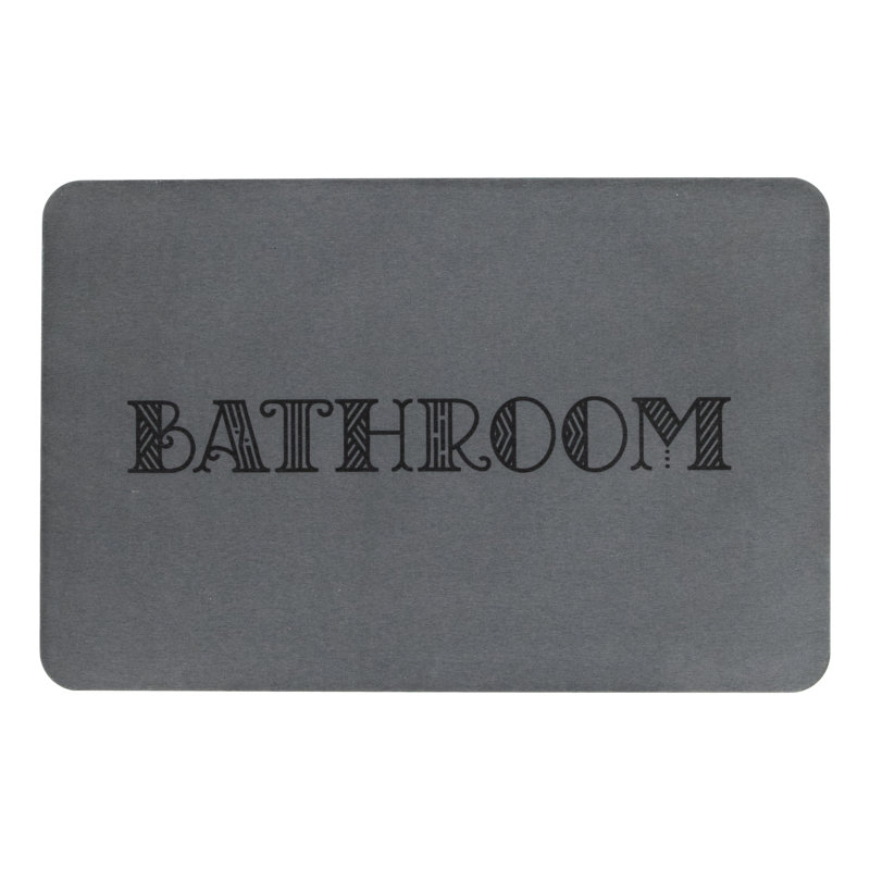 Non-Slip Bath Mat, Grey