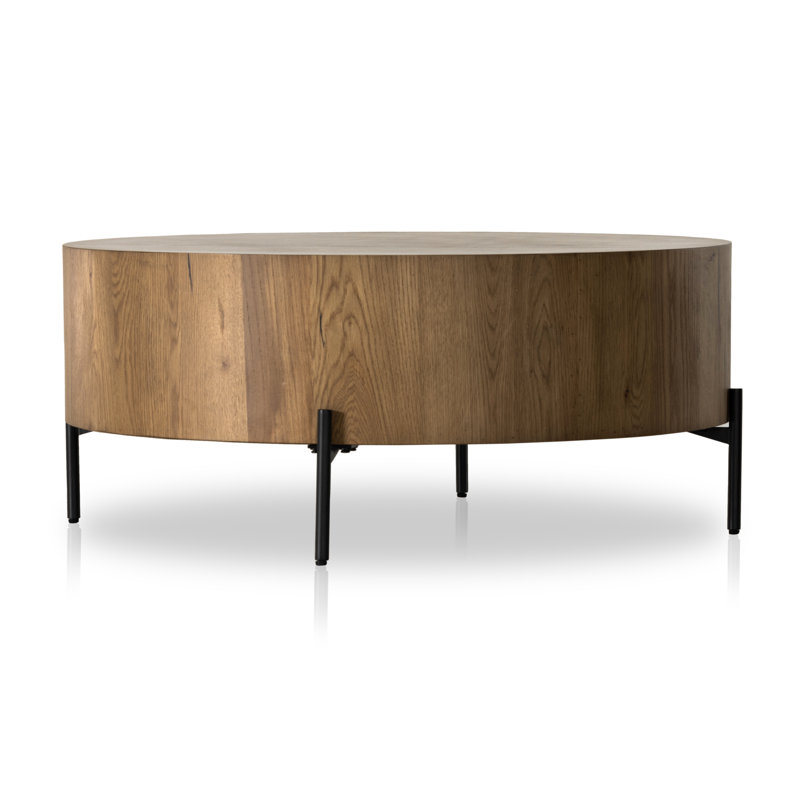 Eaton Coffee Table, Amber Oak Resin