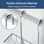 Over-the-Door Stainless Steel Shower Caddy