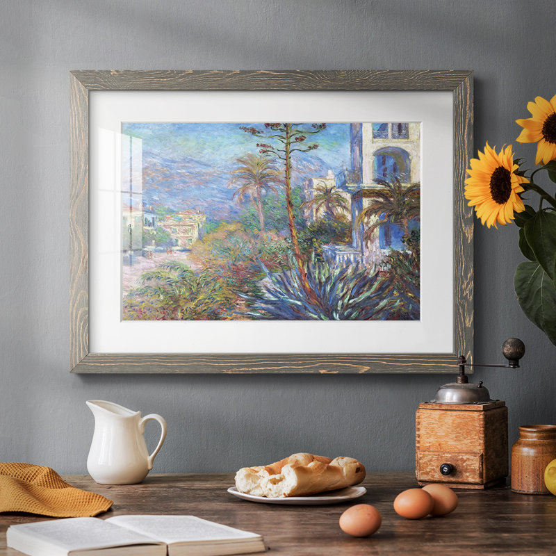 " Villas At Bordighera ", 18" H x 26" W x 1.5" D, Gray