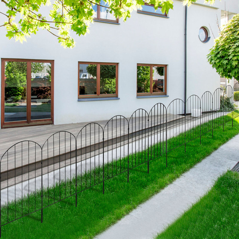 Clôture de jardin décorative en métal H 2 pi x l 1 pi