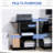 Printer Table With Adjustable Shelf And Generous Storage For Office Projectors Keyboards Rolling Desk Ample Furniture