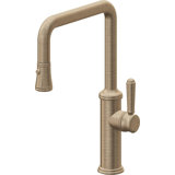 Davoli Kitchen Pull-Down Faucet with Button Sprayer - Quad Spout