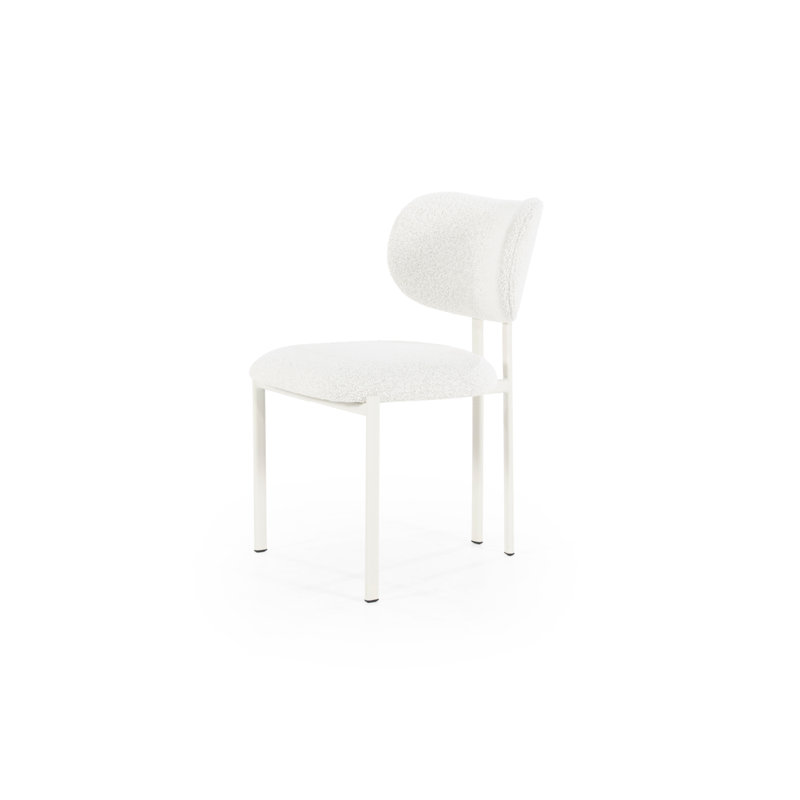 Dining Chair Upholstered Dining Chair, White