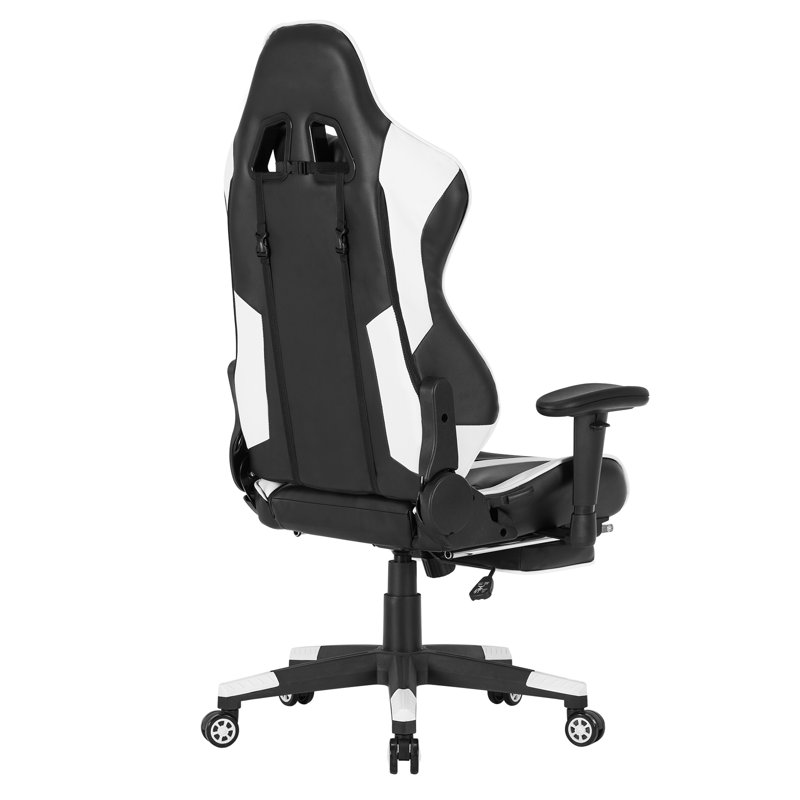 Inbox Zero PC & Racing Game Chair, White