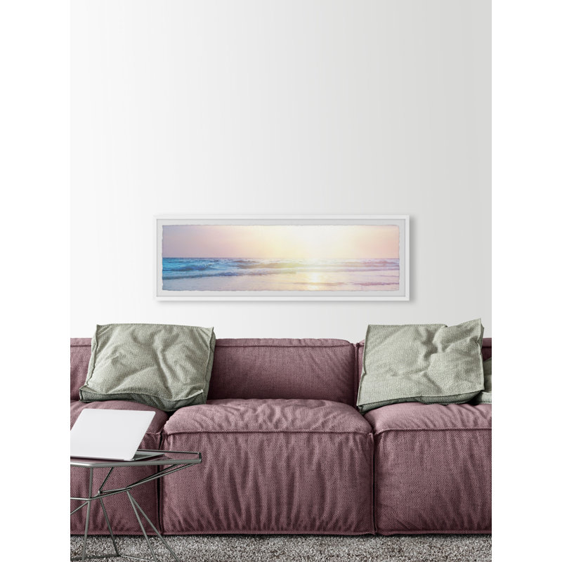 «Beautiful Sunsets» - Cadre photo panoramique, H 10 po x l 30 po