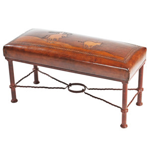 Banc en fer Fernan (motif rustique Calf Roper)