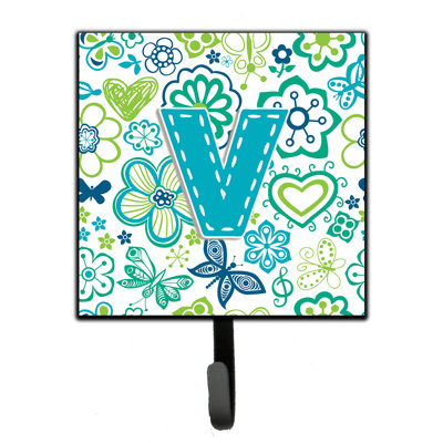 Crochet mural fleurs et papillons