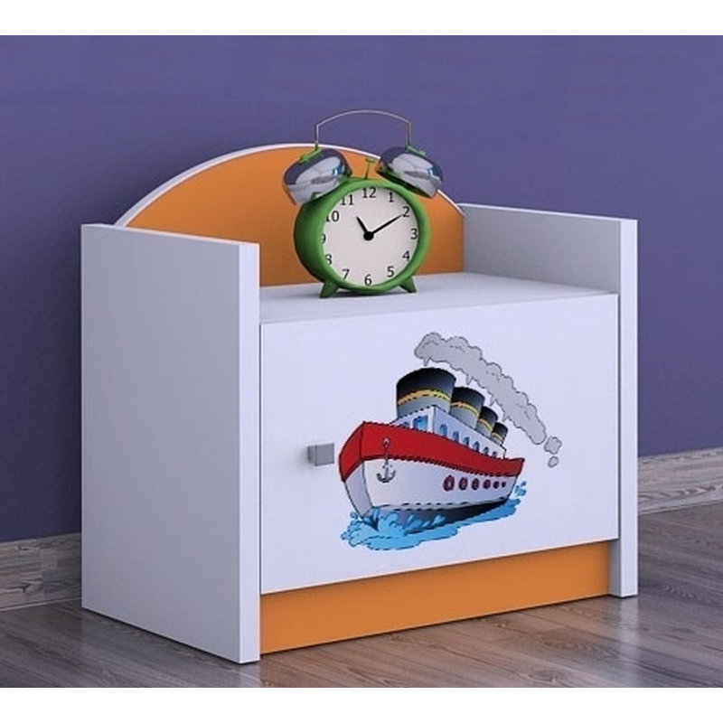 Kaiden Nightstand, Orange