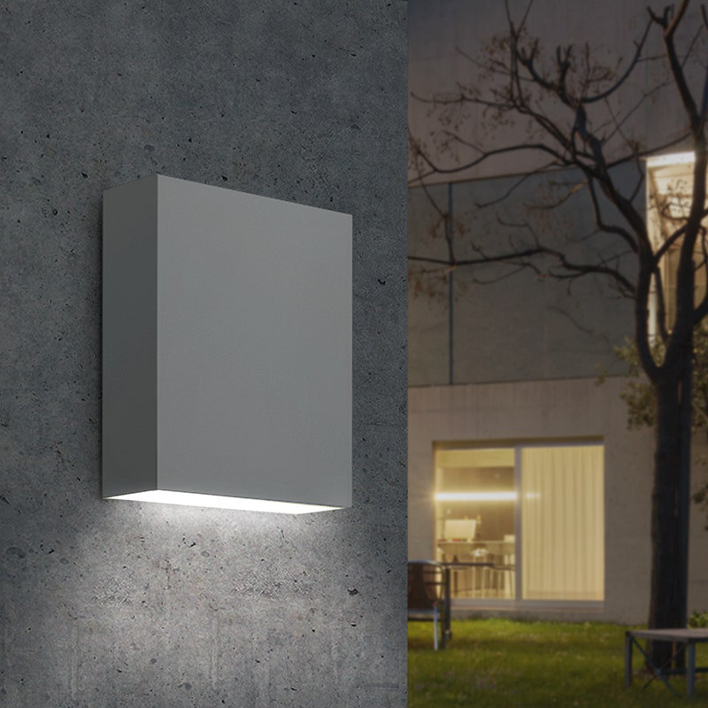 Inside-Out Aluminum LED Wall Light, Textured White