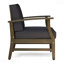 Fauteuil club de patio Perla gris foncé-1932457826