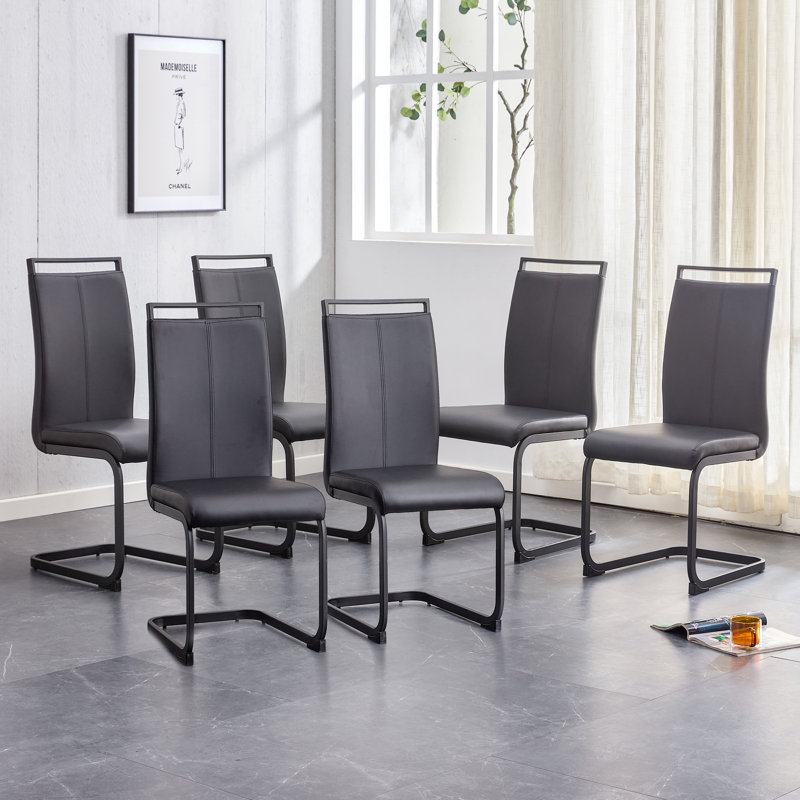 Chaise d'appoint et chaise de bureau Landree, Noir, noir, noir, noir