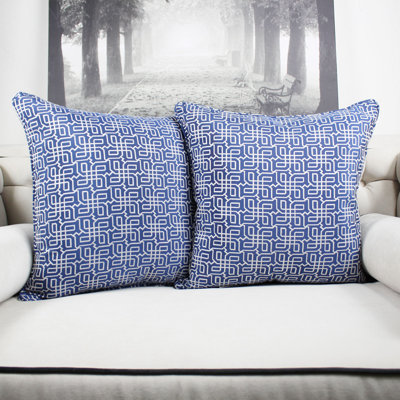  Housse et insert de coussin en jacquard Cozy
