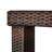 Brown Wicker Rectangular Outdoor Dining Table Bar Table