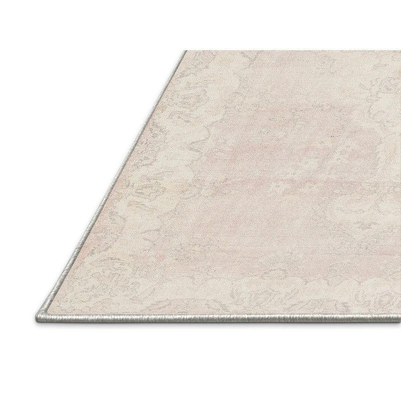 Tapis oriental rose / beige, Rectangle 3 pi x 5 pi