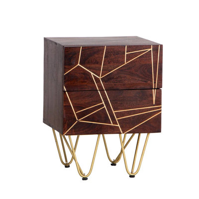 Annu 45cm W Solid Wood Bedside Table