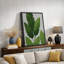 Œuvre botanique de feuille tropicale minimaliste, plante verte moderne, photos, impression sur toile encadrée-126136624-126136617