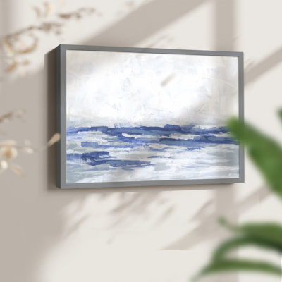 Blue Breakers I -Framed Print - Restickable