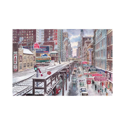 Chicago, The Loop 1 Piece Wrapped Canvas Wall Art