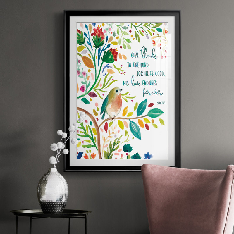 Offrez des mercis - peinture encadrée, Noir, H 30,5 po x l 42,5 po x P 1,5 po