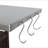 54.33" Farmhouse Rolling Outdoor Kitchen Cart, Solid Wood Frame with Stainless Steel Top, Spice Rack, Towel Rack, Lockable Wheels & Multi-Functional Storage for Patio, Backyard BBQ & Kitchen-1880794981