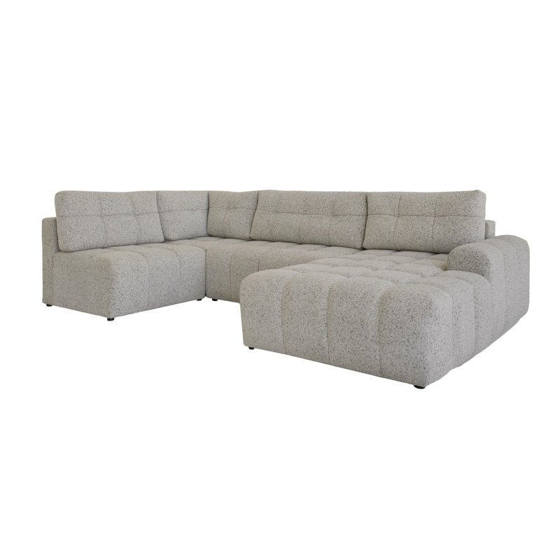 8 Seater Sofa Bed, Left -sided, in Grey