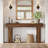 63" Farmhouse Console Table, Natural Wooden Sofa Table Rectangular Accent Console For Entryway, Hallway & Living Room (rustic Brown)-876981175
