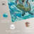 Art Remedy Serene Turtle Framed Colorful Coastal 1 Piece Canvas Wall Art 57715-100237214-100237209