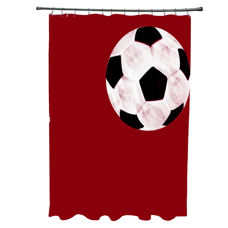 Rideau de douche simple Mablethorpe, Rouge