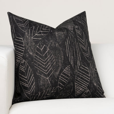 Palm Shadow Floral Throw Pillow