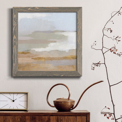«Abstract Coastland II», toile encadrée de qualité supérieure - prête à être accrochée