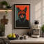 Fox-Headed Figure Modern - Wrapped Canvas-379790221-379790224
