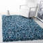 Tapis bleu marine / ivoire tissé à la main Poisson-1099424664