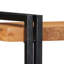  Tablette murale brun, bois d'acacia massif noir, tablette moyenne en fer-1380578221