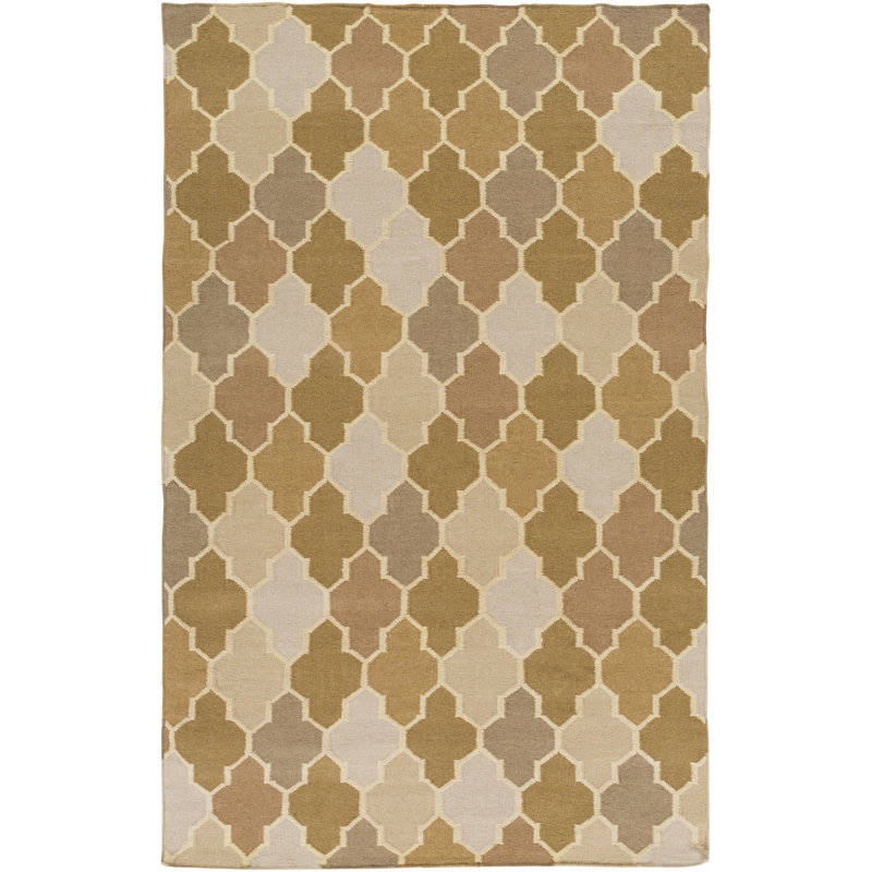 Crispin Wool Geometric Indoor Rug, Rectangle 5' x 8'