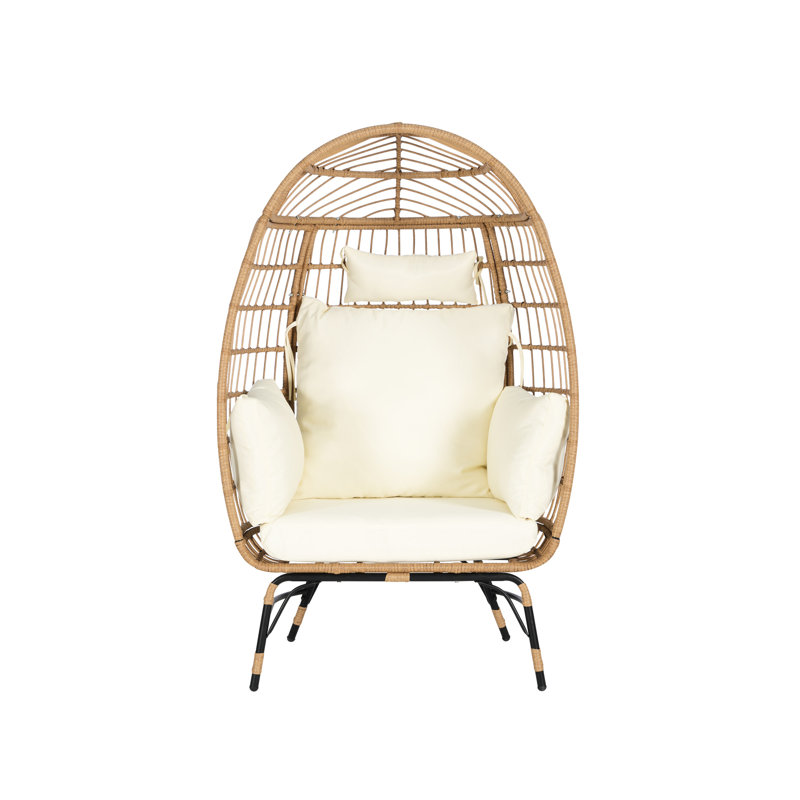 Chaise avec housse pour espaces extérieurs, Beige