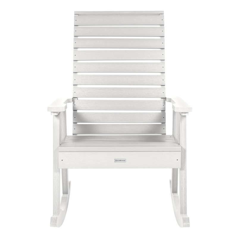 Chaise berçante en plastique Midwest, Blanc