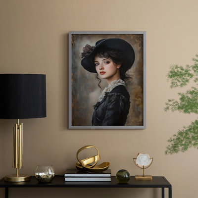 WOMEN Series CXCI  -Premium Framed Print -Ready to Hang - No Nails Required