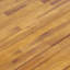 Table de salle à manger d'extérieur en bois d'acacia, finition teck sablé et noir