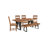 Chaliyah 80" Solid Wood Dining Table with Iron Legs in Light Brown-954963472