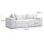 Cherylee Chenille Basketweave Modular Loveseat-113005412