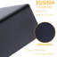 Modern Matte Black Stainless Steel Square Towel Ring, Wall Mounted Bathroom Towel Holder for Bathroom and Kitchen, Rust-Resistant Hardware