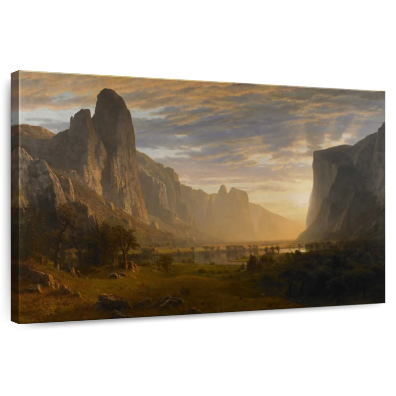Alvord regardant la vallée de Yosemite, Californie, H 16 po x l 24 po