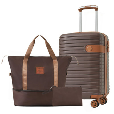 Luggage Sets 3 Piece Carry On Luggage 22X14x9 Airline Approved, Lightweight Hardshell ABS Suitcases With Wheels, 20 Inch