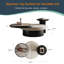 Pedestal Coffee Table with Storage