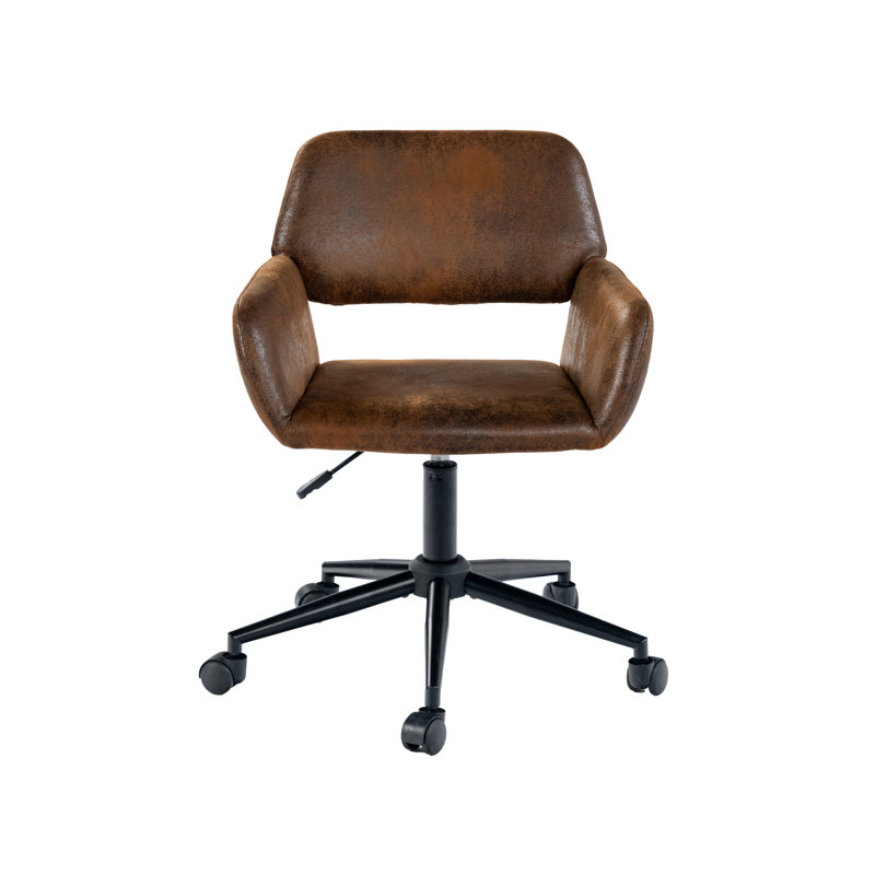 George Oliver Stateline Adjustable Ergonomic Swiveling PC & Racing Game Chair, Brown