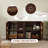 59.69" Modern Sideboard – 2-Inch Classic arched solid wood doors with a retro feel-2049700406-2067934374