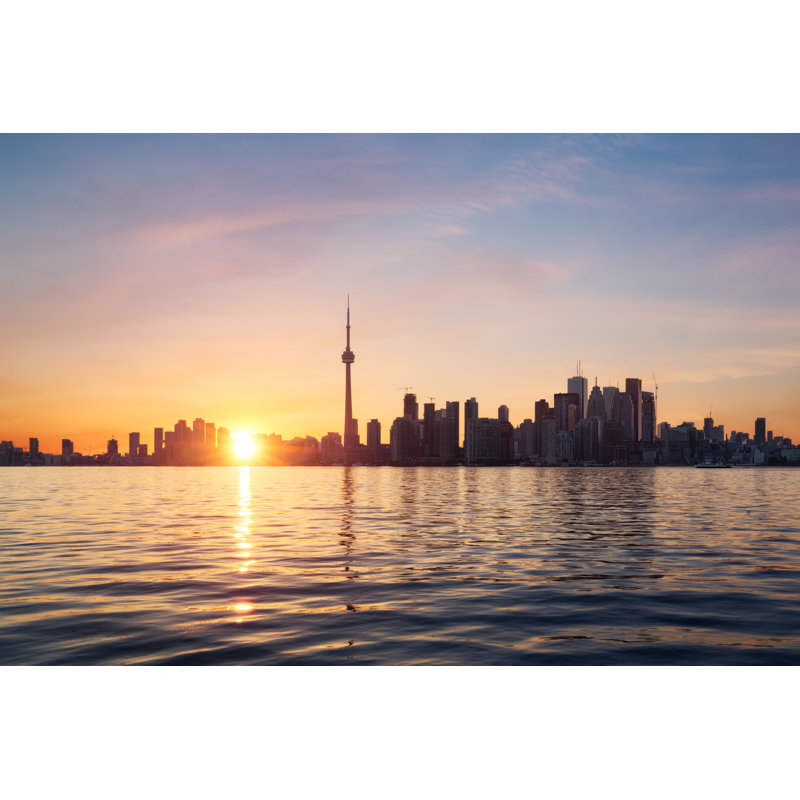 Toronto Skyline by Beboy_ltd - Wrapped Canvas Print, 20cm H x 30cm W