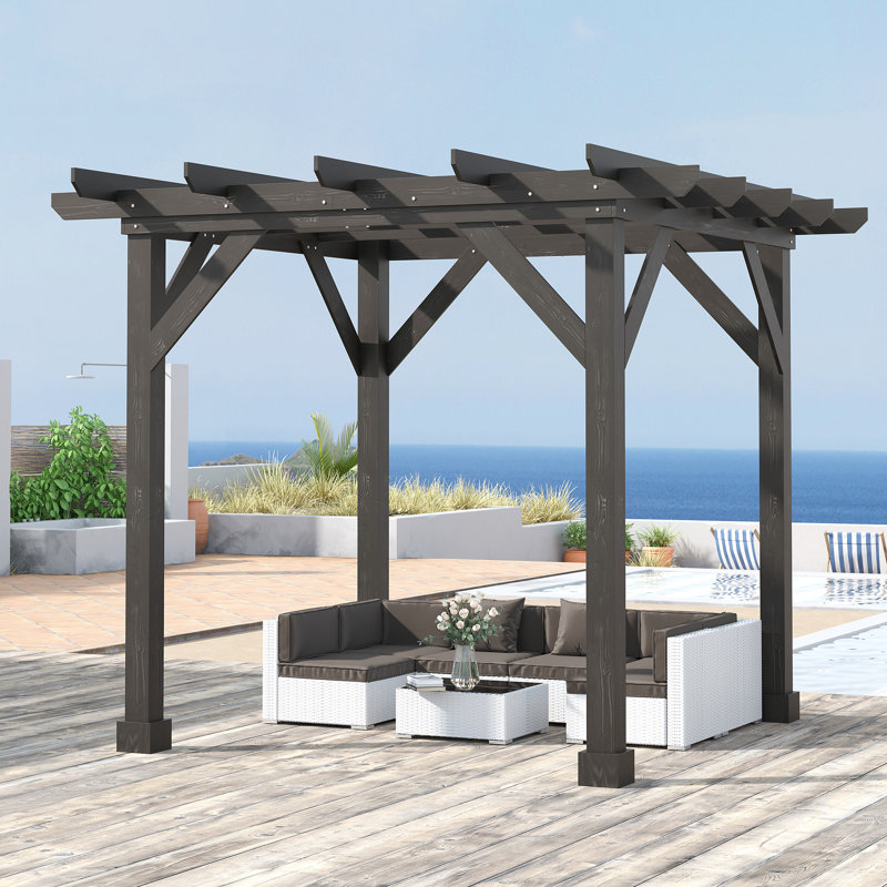Abri de jardin en bois massif, L 9,83 pi x P 9,83 pi
